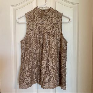 Nabee lace sleeveless blouse